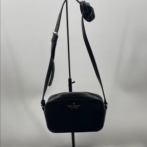 2.8.26 Kate Spade Black Mini Staci Saffiano Bag